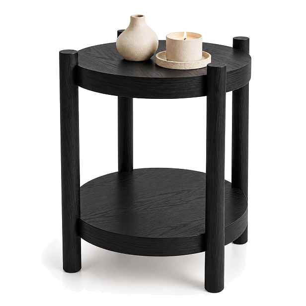 Ak furniture Konferenční stolek Terra 44,5 cm černý