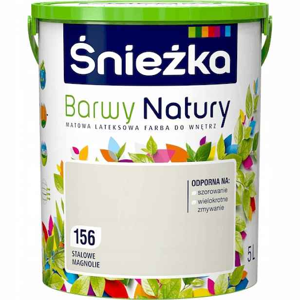 Barva na stěny Přírodní barvy 5 l 156 Ocelové magnólie