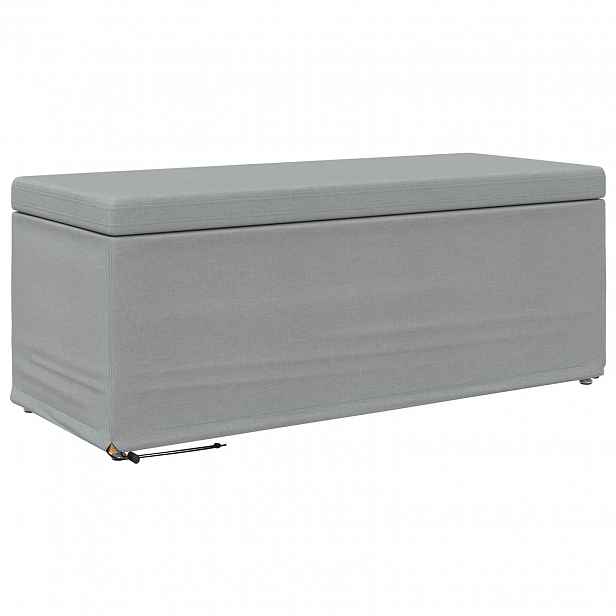 vidaXL Stolička Světle šedá 101 x 41 x 40 cm Látka a Syntetické Dřevo
