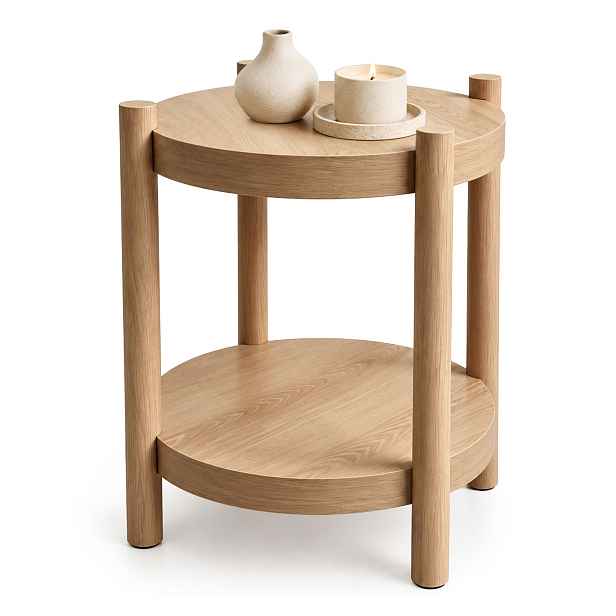 Ak furniture Konferenční stolek Terra 44,5 cm dub přírodní