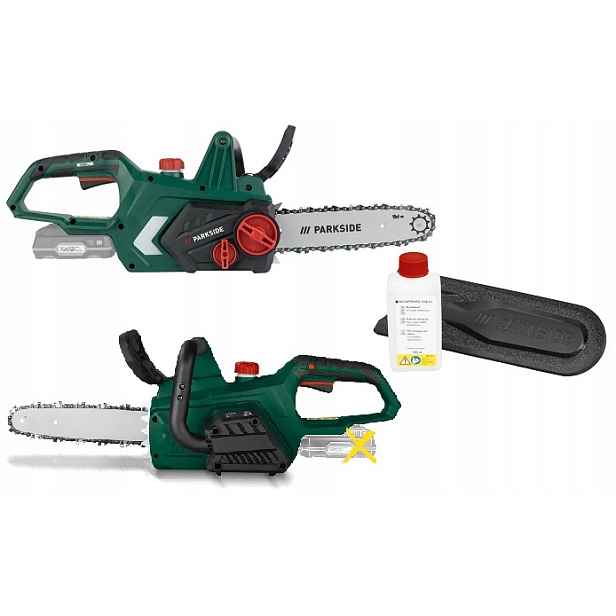 Akumulátorová pila, Řetězová pila 20V, Parkside Pksa 20-Li B2, 31 cm