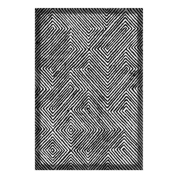 Černobílý pratelný běhoun 60x200 cm Tierra – Vitaus