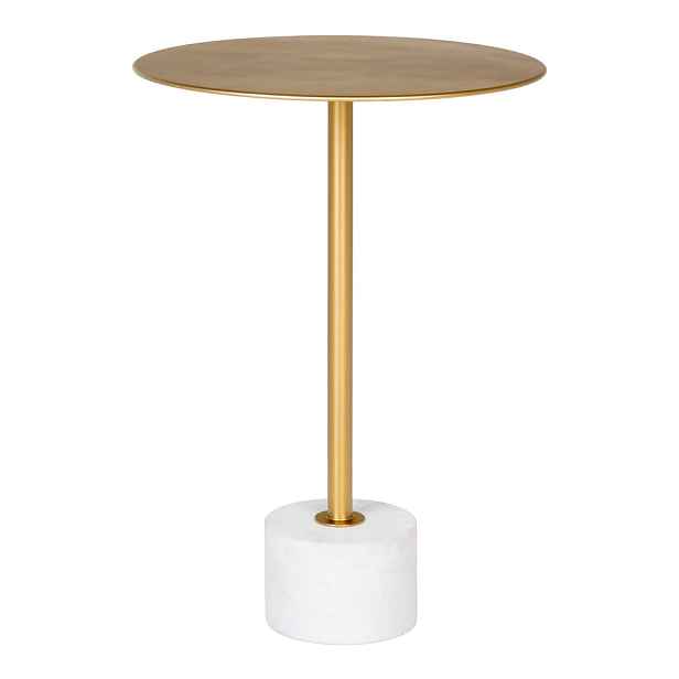 Kovový kulatý odkládací stolek ø 41 cm Lecco – House Nordic