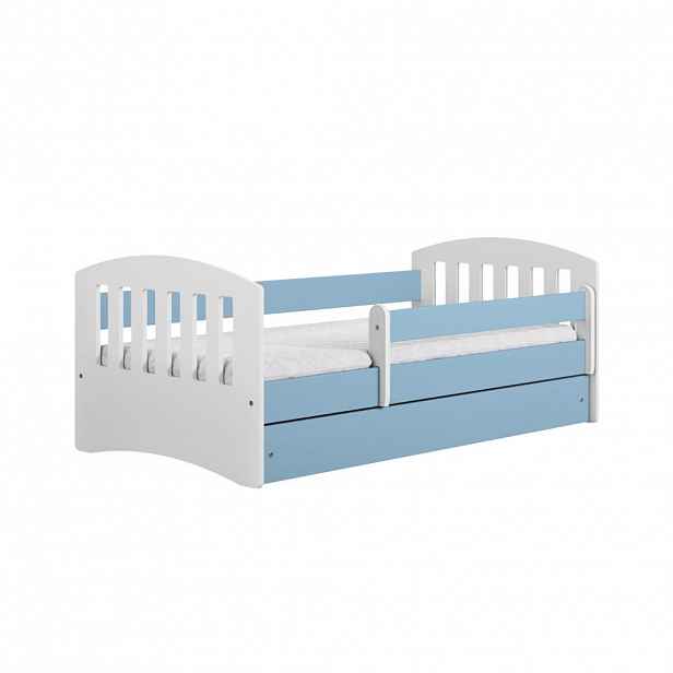 RAUMHIRSCH FURNITURE DĚTSKÁ POSTEL CLASSIC se zásuvkou bez matrace modrá 90/65/144