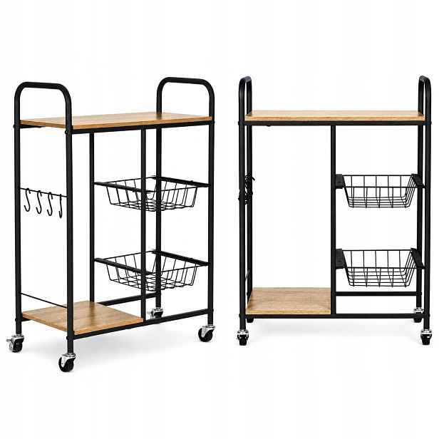 Regál na kolečkách kuchyňský vozík, pomocník, výsuvné koše ModenHome ModernHom