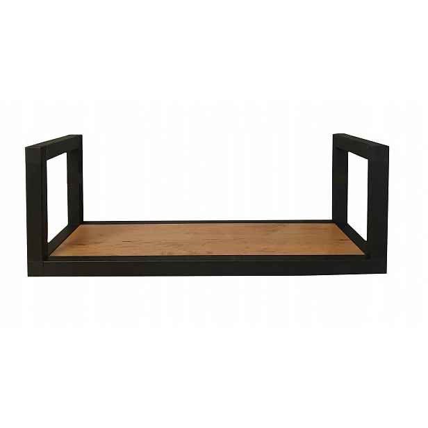 Závěsná Nástěnná Police Loft 70 cm Alu Dub Lancelot