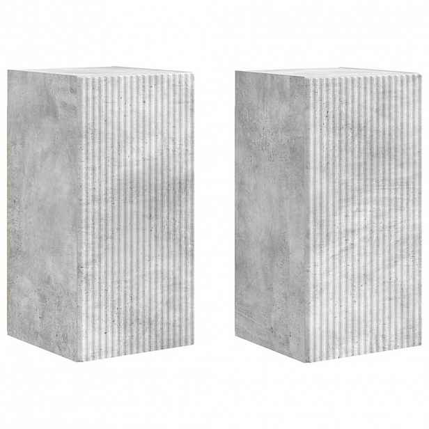 vidaXL TV wall cabinet 2 ks betonově šedá Kompozitní dřevo