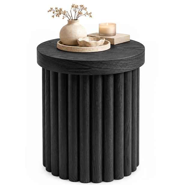 Ak furniture Konferenční stolek Tino 40 cm černý