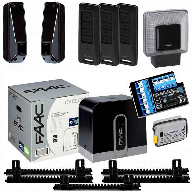 Faac Cyclo C720 Modul WiFi Lampa+ Lišta+ Pilot 4ks pohon posuvné brány
