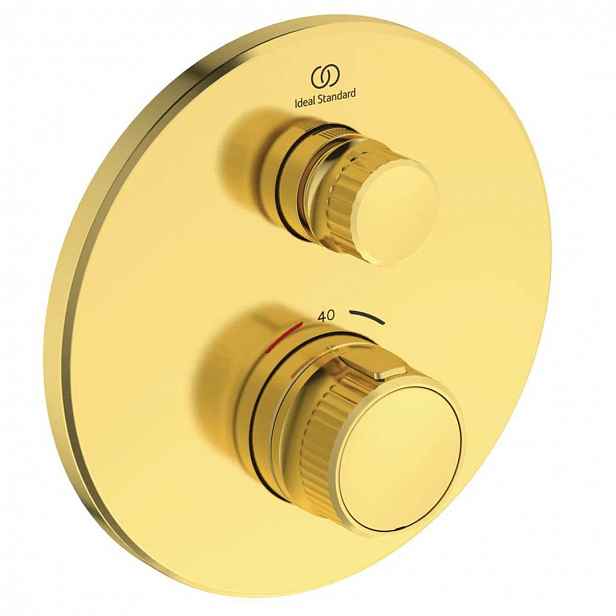 Ideal Standard CeraTherm Navigo - Termostatická sprchová baterie pod omítku, Brushed Gold A7295A2