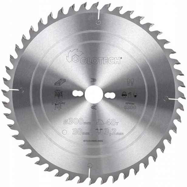 Pilový Kotouč Glotech 300X30X3,2/2,2/48z GS10 Na Dřevo GT210-0300-0001