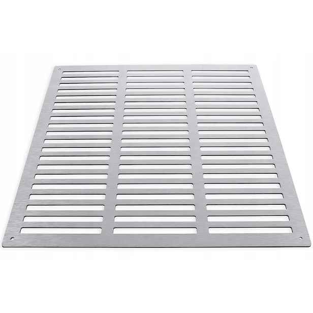 Ventilační Mřížka Dibond 40X40 CM Vnější Fasádní Stříbrná