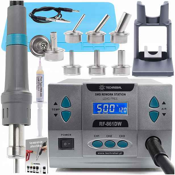 Horkovzdušná Pájecí Stanice Techrebal Rf 861DW 1000W