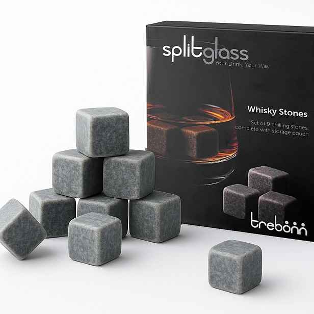 Mramorové chladicí kostky Trebonn SplitGlass, 9 ks