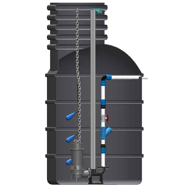 Set s šachtou Pumpa Black line Box 1 SE 40BLC1.1 XTREME1 kabel 15 m 400 V
