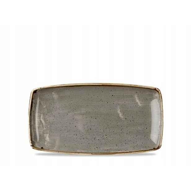 Talíř mělký Churchill Stonecast Peppercorn Grey 35x18,5 cm 6 ks
