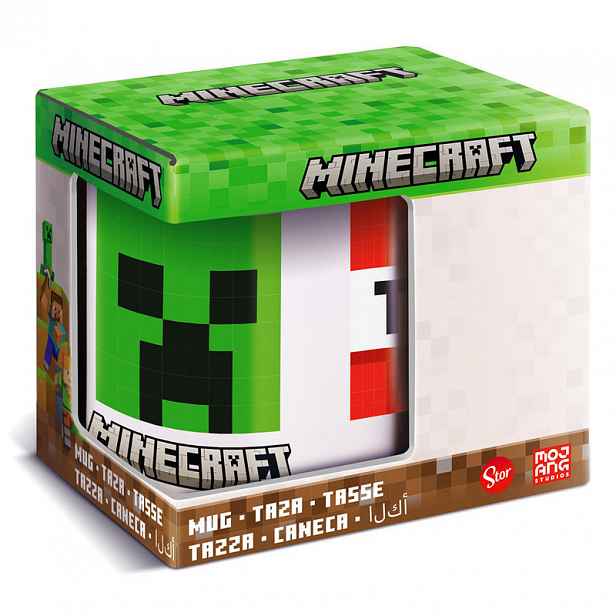TEMU Minecraft porcelánový hrnek 325 ml (11 Oz) v dekorativní krabičce