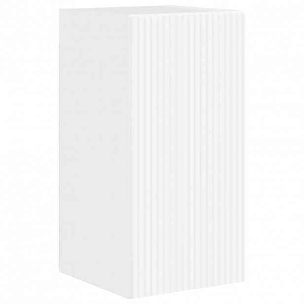 vidaXL TV wall cabinet 30 x 31 x 60 cm Lesklá Bílá Kompozitní dřevo