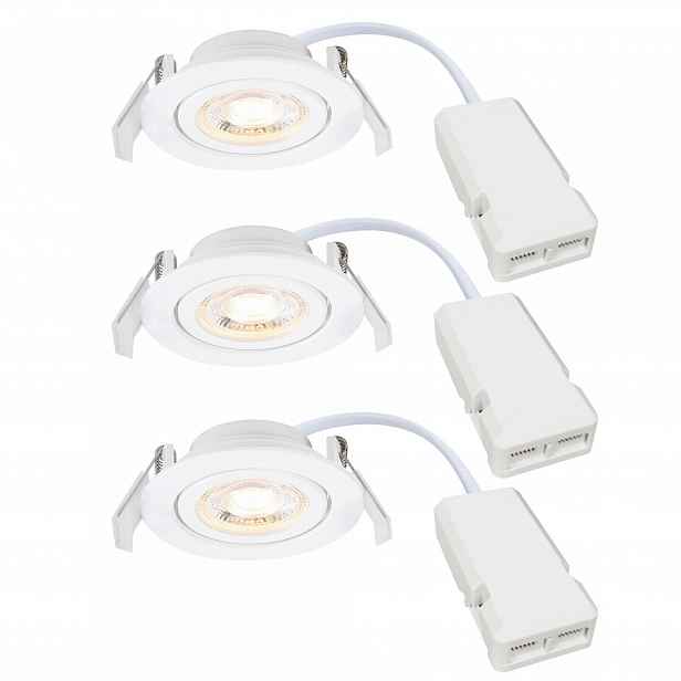 Zapuštěné Led stropní svítidlo Monolo Bílé 3xsada 450lm Nordlux