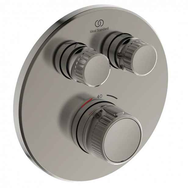 Ideal Standard CeraTherm Navigo - Termostatická sprchová baterie pod omítku pro 2 spotřebiče, Silver Storm A7296GN