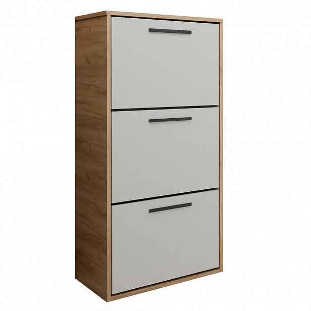 Kier Furniture BOTNÍK ASPER Dub Craft & Bílá