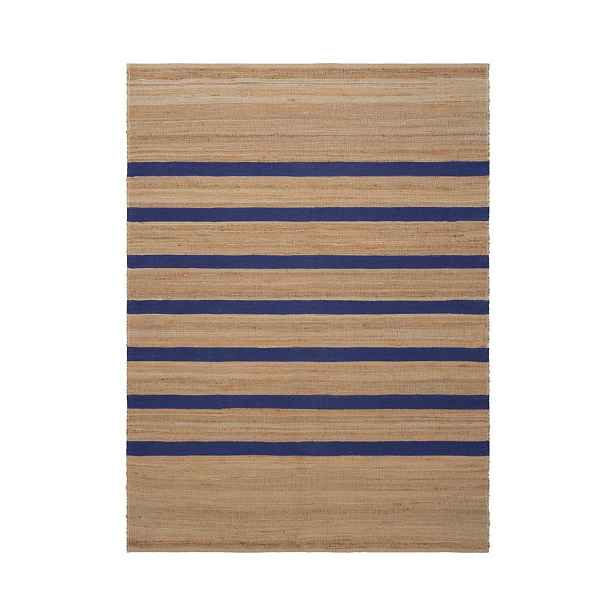 Modrý/v přírodní barvě ručně tkaný koberec s příměsí juty 160x230 cm Otti – Jotex