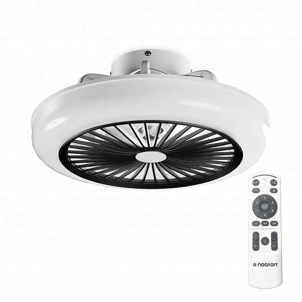 Noaton 11045B Polaris (Rozbaleno), černá, stropní ventilátor se světlem