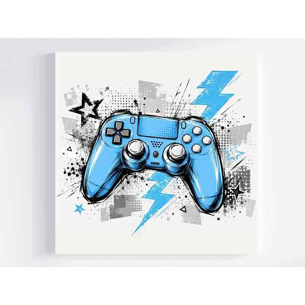 Obraz Na Plátně Canvas Graffiti Gamer Gaming Kontroler Konzola 50x50
