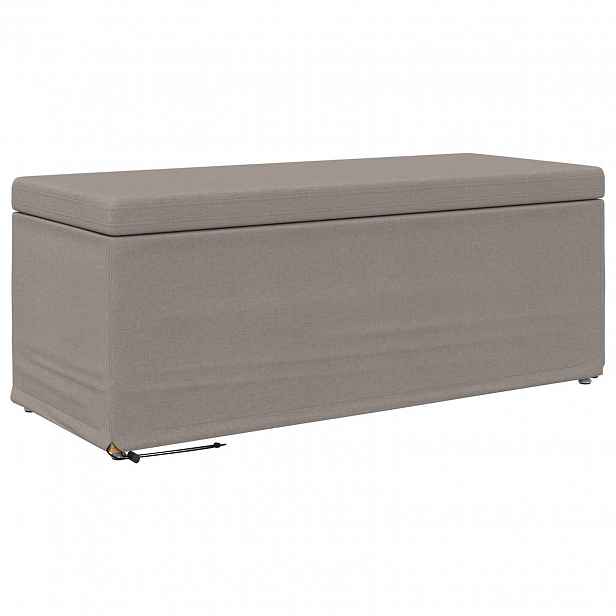 vidaXL Stolička Taupe 101 x 41 x 40 cm Látka a Syntetické Dřevo