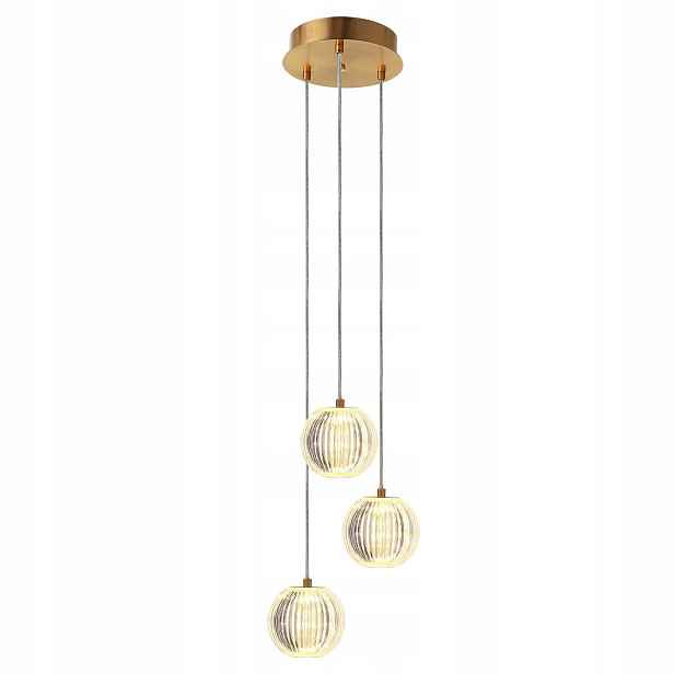 Závěsná lampa Brillant Zlatá Led 11 W LP-3303/3P Light Prestige