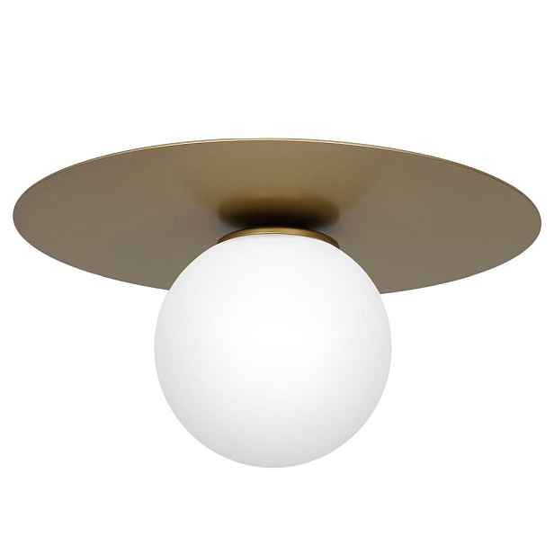 Zlatá stropní lampa Flat 3309 Luminex