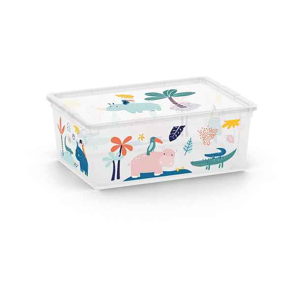 Bílý plastový dětský úložný box 37x26x15 cm C Box Style – KIS