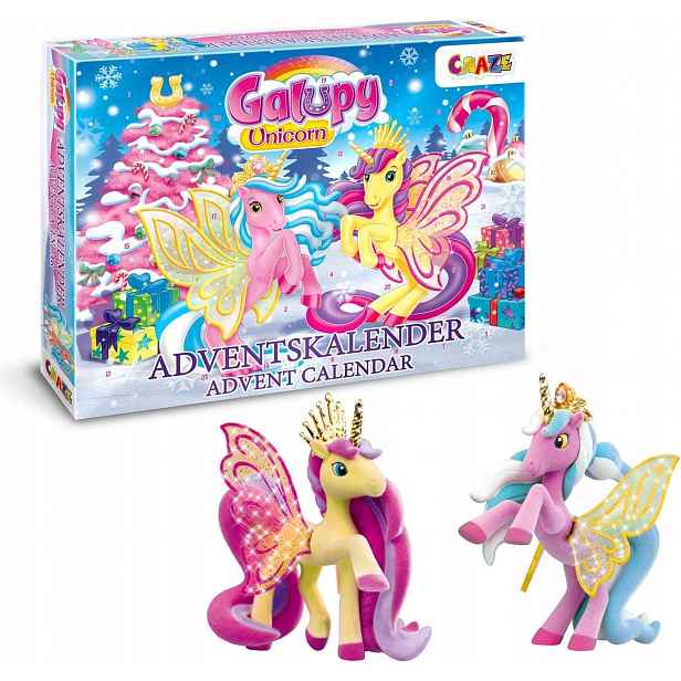 Craze Galupy Unicorn adventní kalendář 2025 sada pro děti