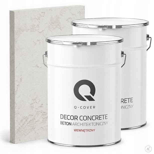 Dekorativní omítka s Betonu strukturou pro interiér, bílá, 2x7 kg, Uv výkon