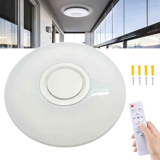 stropní svítidlo Led Kulatá 60W Dálkový Ovladač Barva Rgb App Pl Bluetooth reproduktor