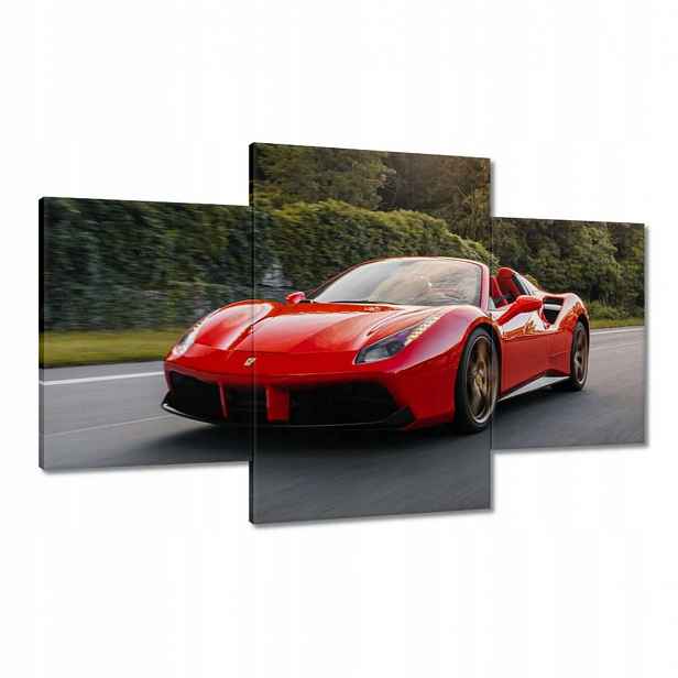 Obrazy 100x60 Červené Ferrari Cesta
