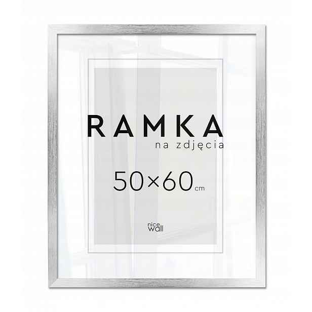Rámeček Na Fotografie 50x60 Rámečky Na Fotografie Foto plakát 60x50 stříbrný