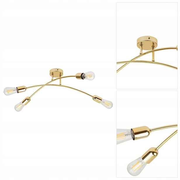 Stropní svítidlo žlutá Helix s intenzivním světlem do kuchyně Tk Lighting