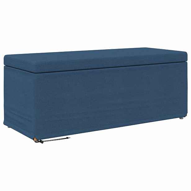 vidaXL Stolička Modrá 101 x 41 x 40 cm Látka a Syntetické Dřevo