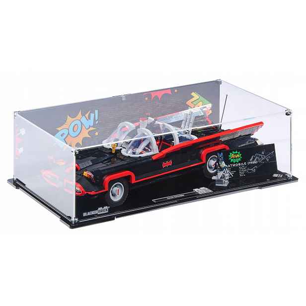 Vitrína s pozadím Blacked Brick pro Lego 76328 DC Heroes Batman Batmobil