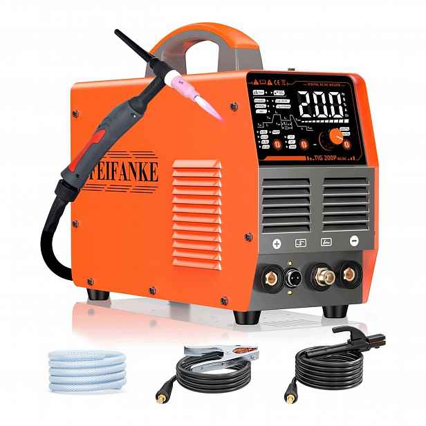 Elektrodová svářečka 7 v 1 Tig Ac Dc 230V 200A Invertor Igbt Puls