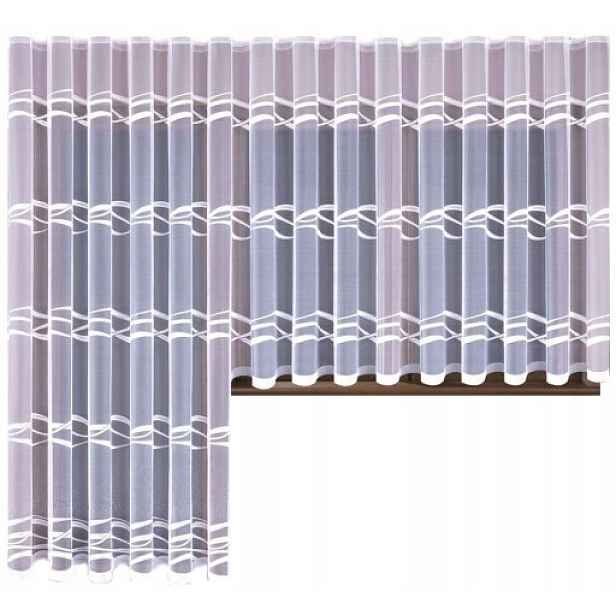 Mg Záclona žakárová páska 618/175 Bílá 250X250 cm hotová s páskou M