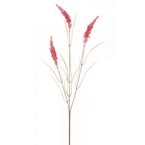 Umělá květina Větev pšenice 75 cm, růžová