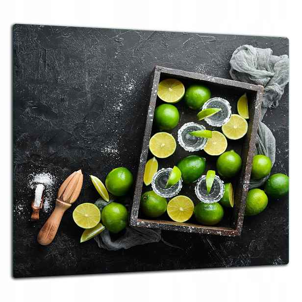 Skleněná Ochranná Deska Panel Lepidlo 65x60 Ovoce