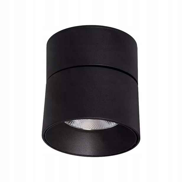 Stropní svítidlo bodová nastavitelná Led 30W černá tuba kulatá Abruzzo