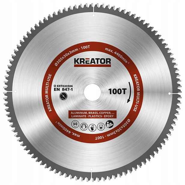 Kreator KRT020506 Pilový kotouč univerzální 305mm, 100T