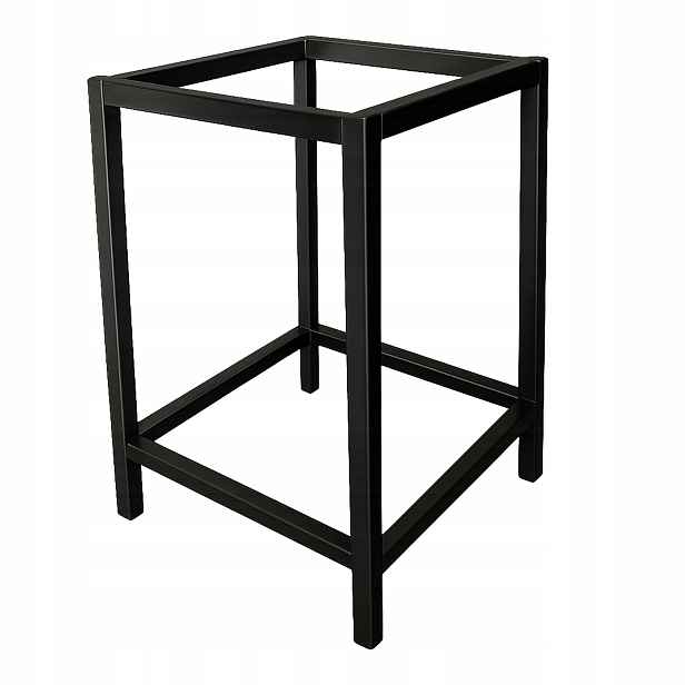 Kuchyňský stolek loft 45 cm stolička kovová konstrukce pod pracovní desku 30x30 černá