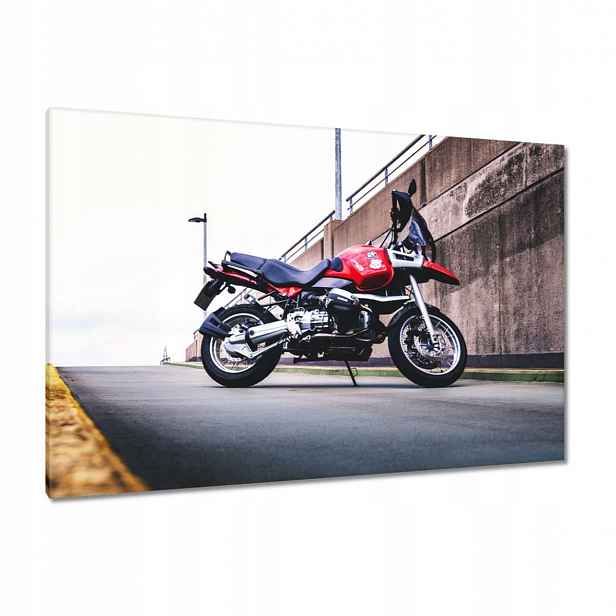 Obrazy 120x80 Červený motocykl Bmw