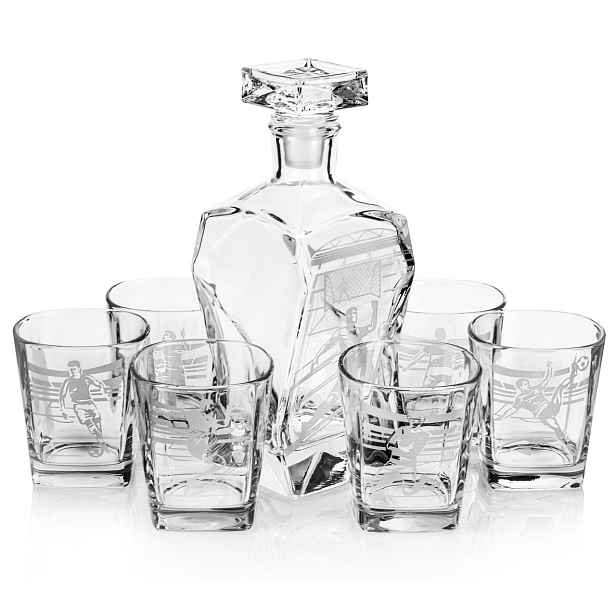 Sada na whisky 6+1 "míč" Karafa 750 ml Sklenice 300 ml