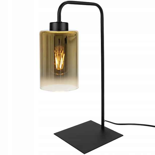 Stojací Lampa Noční Stolní Elegantní Skleněná
